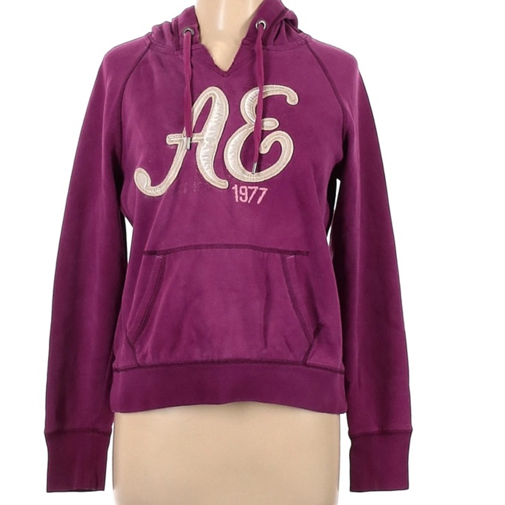 Early 2000s American Eagle sweatsuit Magenta hoodie (size medium)